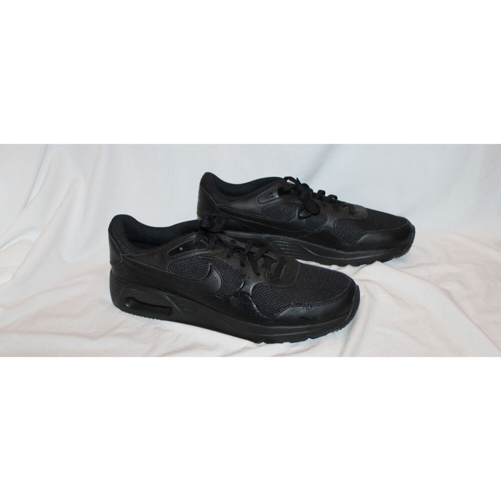 Nike Air Max SC Black Low Top Lace Up Cushioned Mesh Leather Sneakers NWOB SZ 13